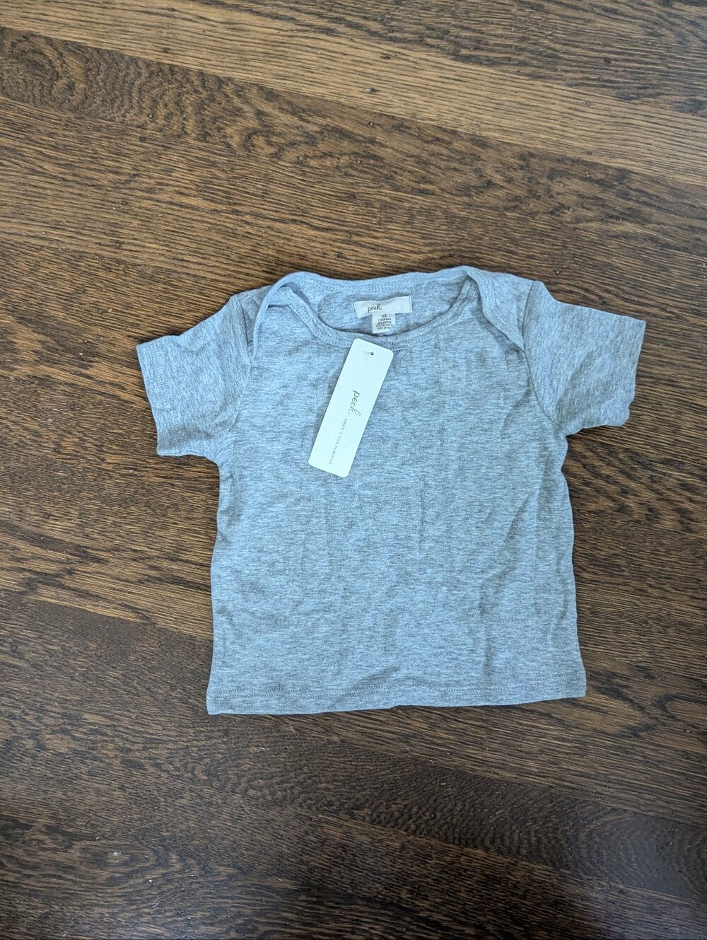 Peek Little Peanut Tee 18-24M NWT 2018 Heather Gray Baby Basic Shirt